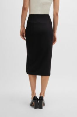 BOSS - エクストラスリムフィット ペンシルスカート プリーツディテール 