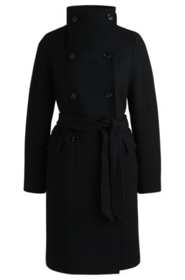 HUGO BOSS ヘリンボーン ダブルブレストコート ダブルコート｜メンズ