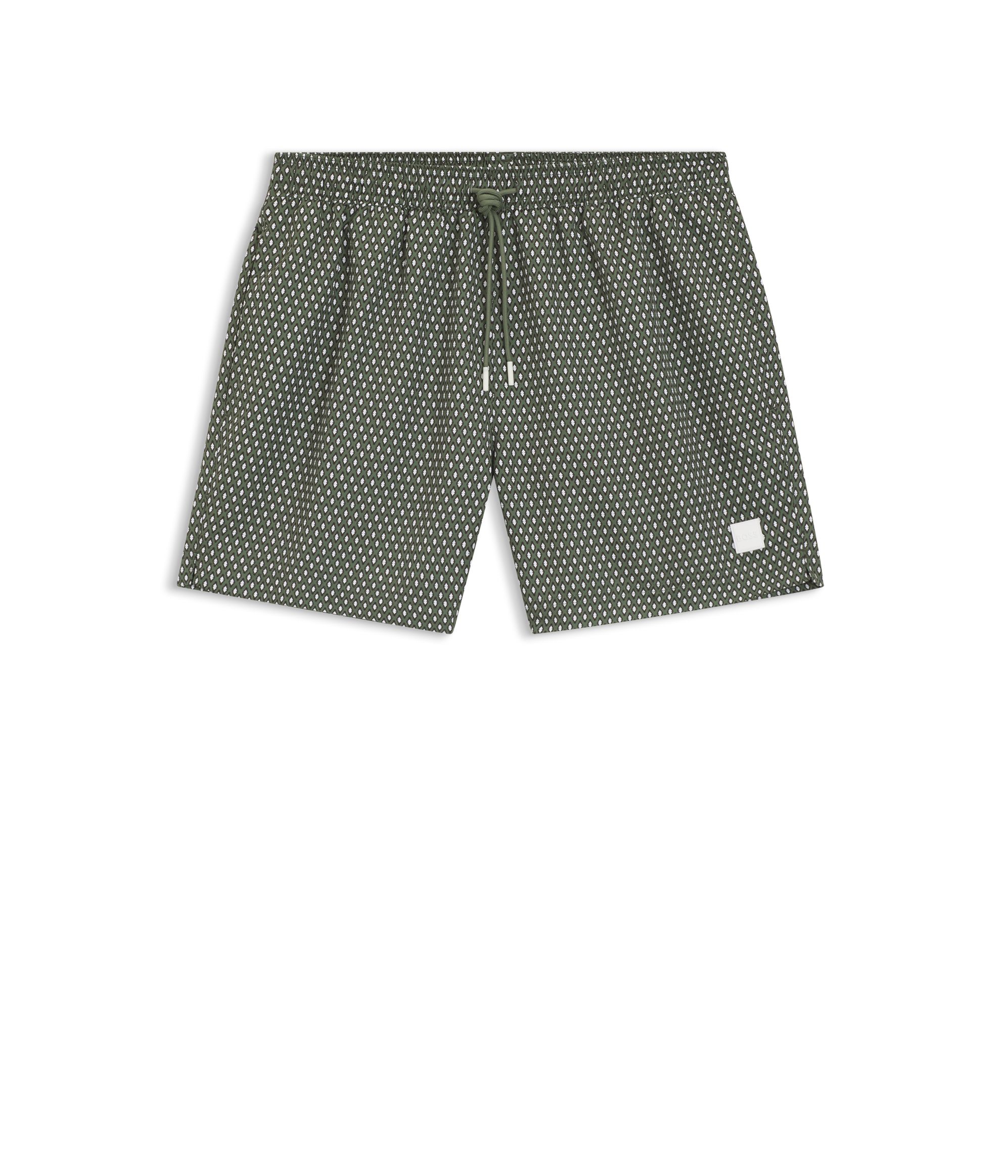 BOSS - マイクロプリント スイムショーツ クイックドライ ファブリック