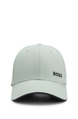 Cap aus Baumwoll-Twill mit Logo, Hellgr&uuml;n
