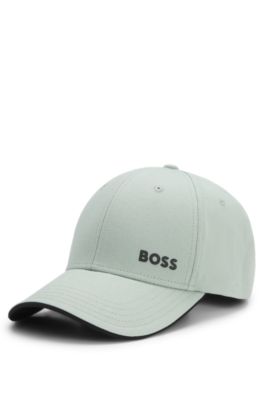 Cap aus Baumwoll-Twill mit Logo, Hellgr&uuml;n