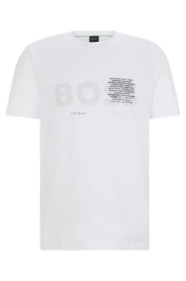 Price T Shirts Hugo Boss BOSS Cotton-jersey Regular-fit T-shirt - Main Image