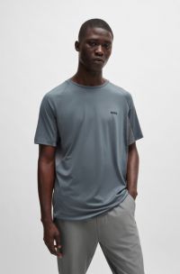 T-shirt en matières stretch performantes, Gris