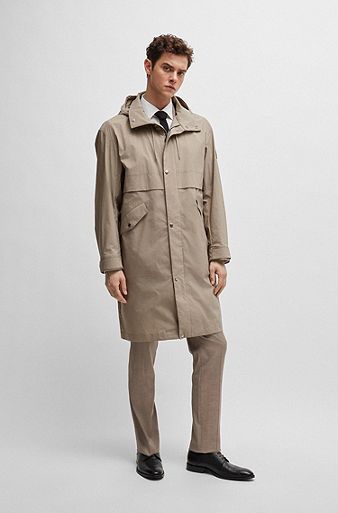 Mens Blazer Overcoat Windbreaker Trench Coat Long Jacket Casual Winter  Modern