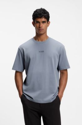 Relaxed-fit T-shirt in premium cotton jersey, Dark Grey