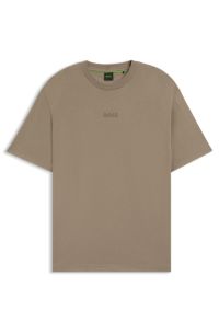 Relaxed-fit T-shirt in premium cotton jersey, Brown