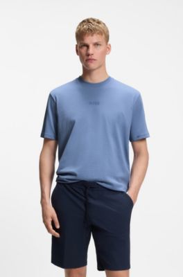 Relaxed-fit T-shirt in premium cotton jersey, Light Blue