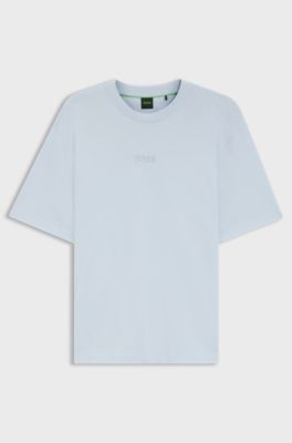 Relaxed-fit T-shirt in premium cotton jersey, Light Blue