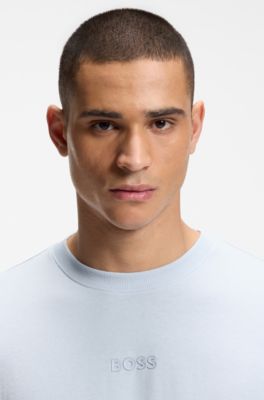 Relaxed-fit T-shirt in premium cotton jersey, Light Blue
