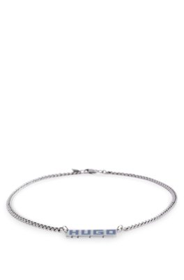 Collier chaîne avec pendentif à logo imprimé