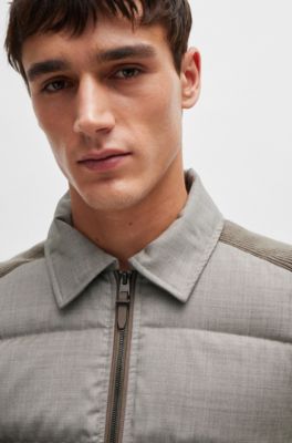 BOSS - Hybrid jacket with goose down and feather filling