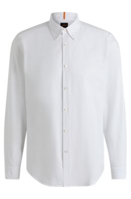 Regular-fit shirt in Oxford cotton, White