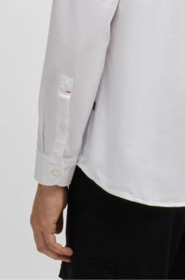 Regular-fit shirt in Oxford cotton, White