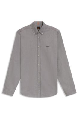 Regular-fit shirt in Oxford cotton, Light Green