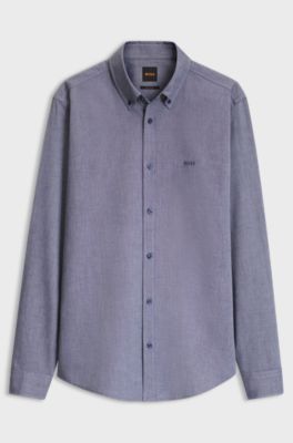 Camicia Oxford regular fit, Blu scuro