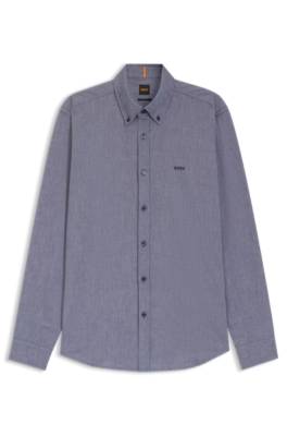 Regular-fit button-down shirt in Oxford cotton 1