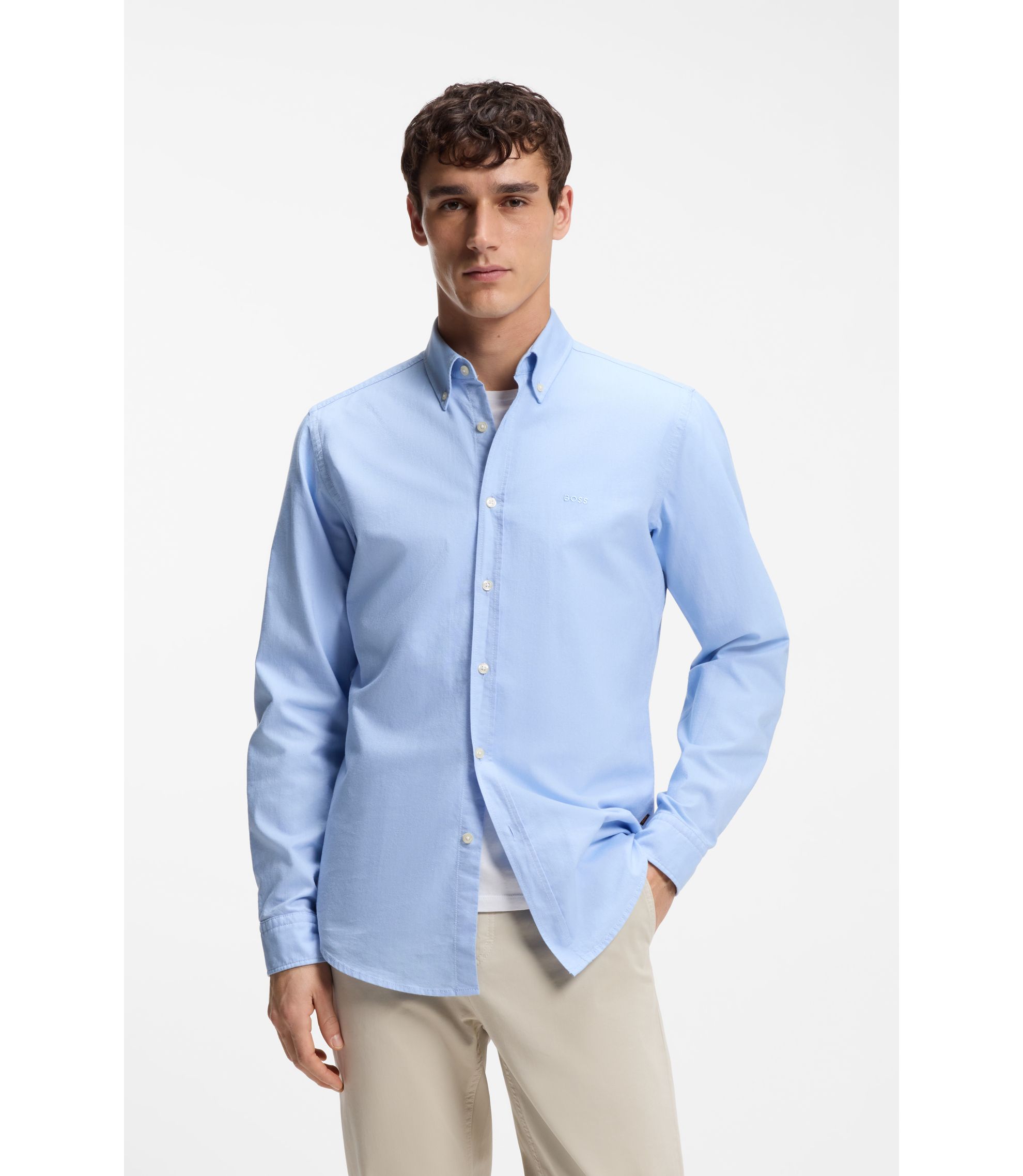 Regular-Fit Hemd aus Oxford-Baumwolle