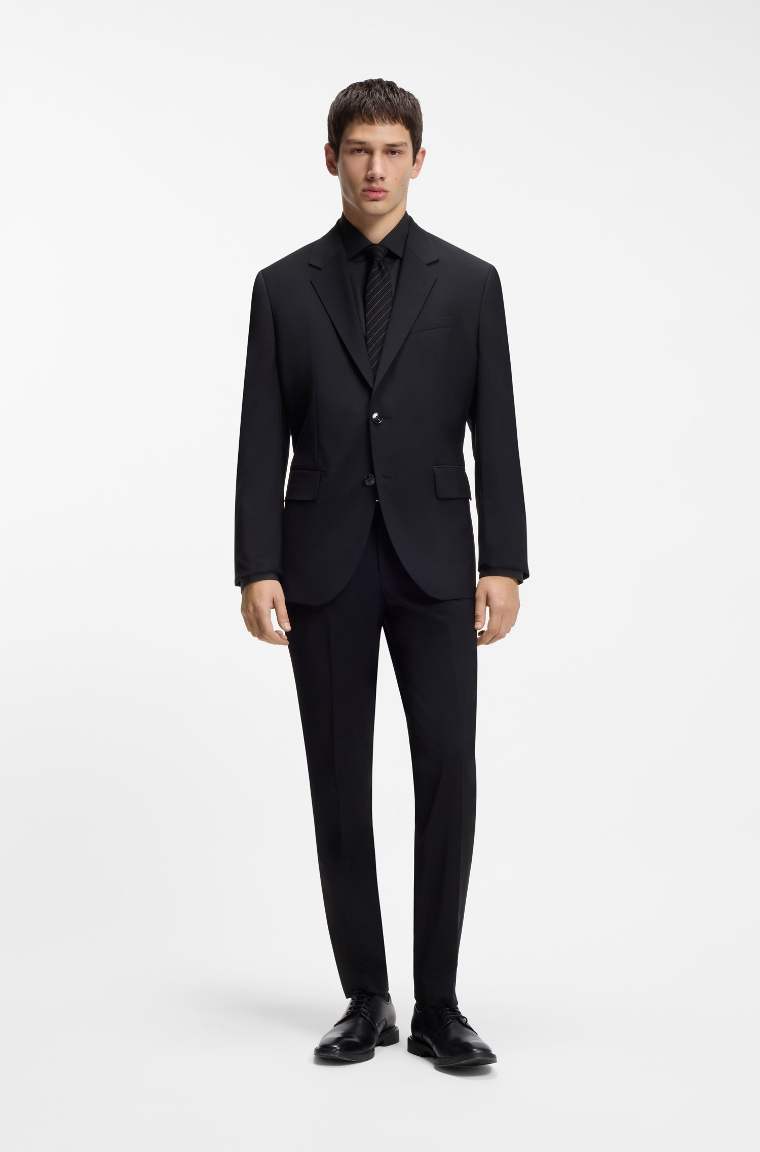 Hugo Modern-fit shirt in easy-iron cotton poplin skjortor & blusar herr – bild 2