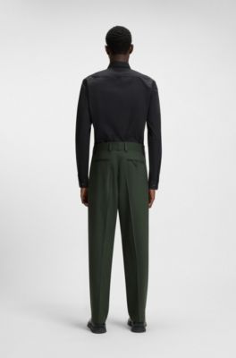 이지 아이언 코튼 포플린 모던 핏 셔츠, 블랙