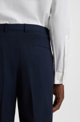 Modern-fit shirt in easy-iron cotton poplin, White