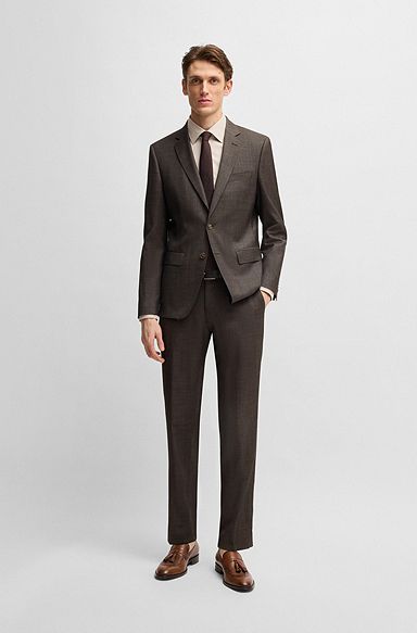 ブラウン スーツ for Men by HUGO BOSS | Slim, Tailored ブラウン スーツ for Men by HUGO BOSS | Slim, Tailored
