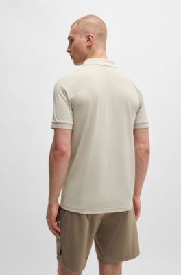 新品 BOSS Matteo Berrettini スリムフィット ポロシャツ BOSS - スリムフィット ポロシャツ コットン ラバーライズドロゴ