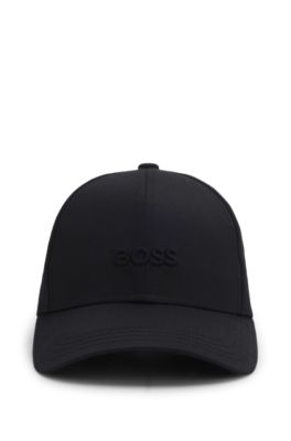 Cotton-twill cap with tonal embroidered logo, Black