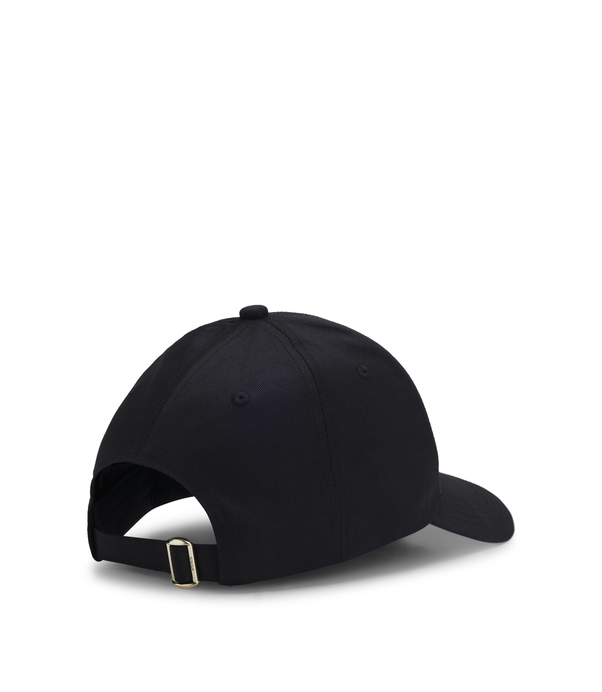 Logo cotton twill baseball cap in black - Acne Studios