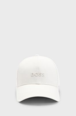 Gorra de sarga de algod&oacute;n con logo bordado a tono, Natural