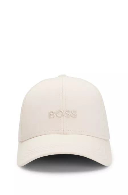 Cotton-twill cap with embroidered logo