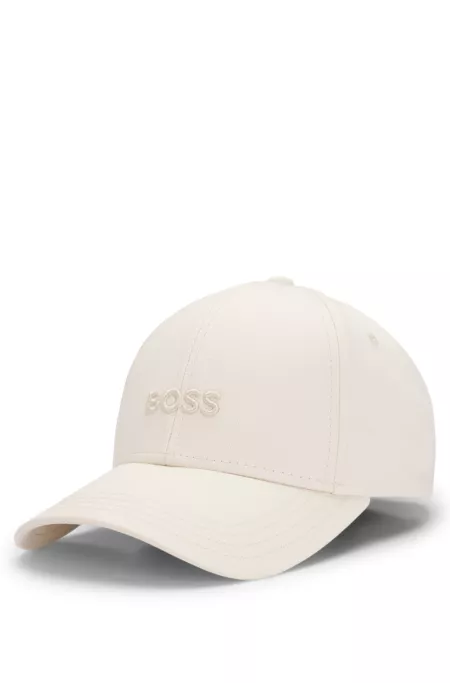 Cotton-twill cap with embroidered logo