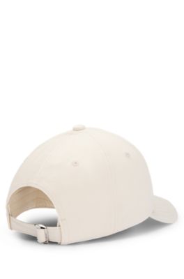 Cotton-twill cap with tonal embroidered logo, White