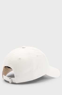 Gorra de sarga de algod&oacute;n con logo bordado a tono, Natural
