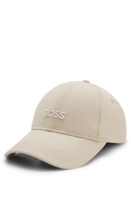 Cotton-twill cap with tonal embroidered logo, Light Beige