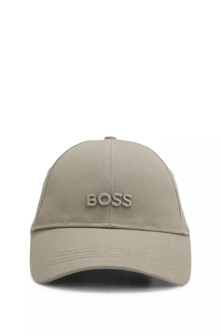 Casquette en twill de coton à logo brodé ton sur ton