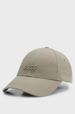 Cotton-twill cap with tonal embroidered logo, Green