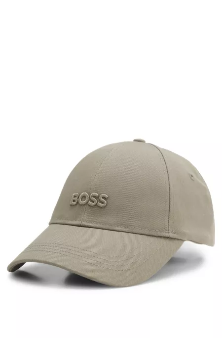 Casquette en twill de coton à logo brodé ton sur ton