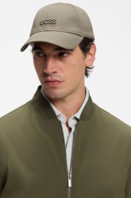 Cotton-twill cap with tonal embroidered logo, Green