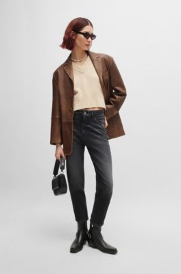 HUGO - マムフィットジーンズ ダークグレー コンフォート