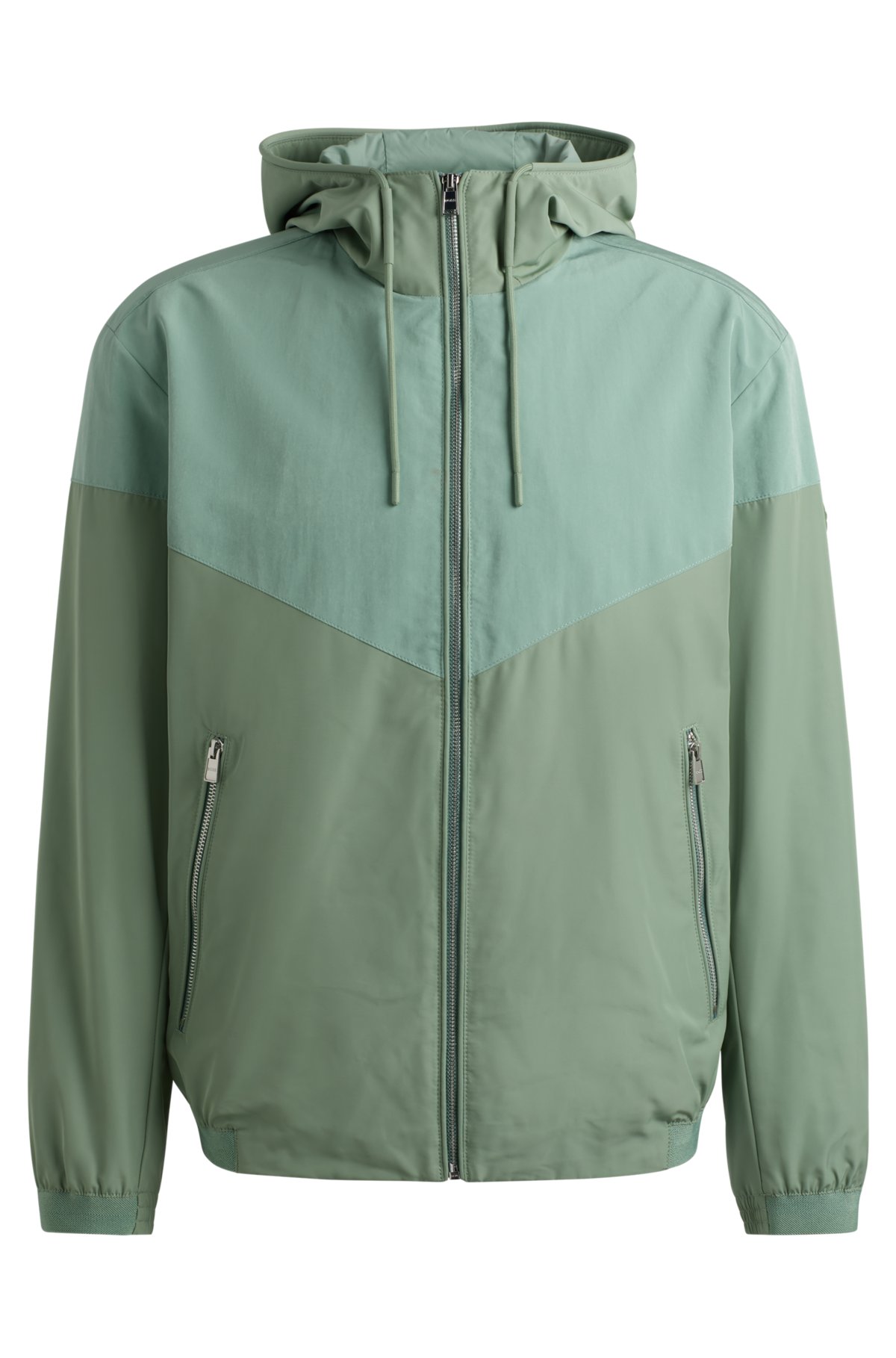 Water-repellent jacket in a regular fit, Light Green