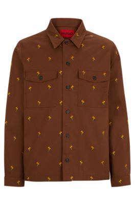 Hugo boss brown shirt online