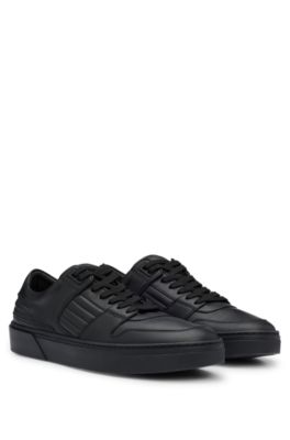 BOSS - Porsche x BOSS leather trainers with padded details