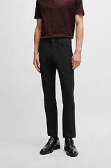 Delaware Slim-fit jeans in woven stretch material, Black