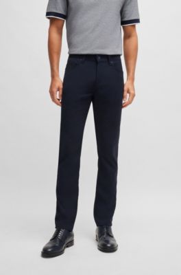 BOSS - Delaware Slim-Fit Jeans aus gewebtem Stretch-Material 
