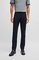 Slim-fit jeans in woven stretch material, Dark Blue