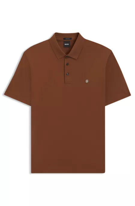 Mercerised cotton polo shirt