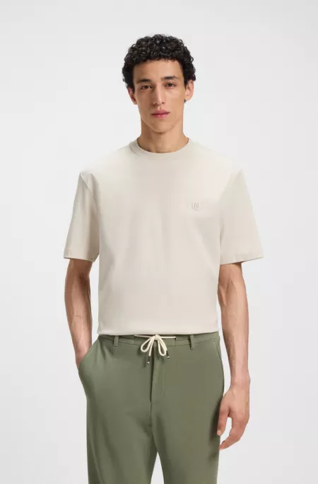 Regular-fit T-shirt in cotton with Double B monogram