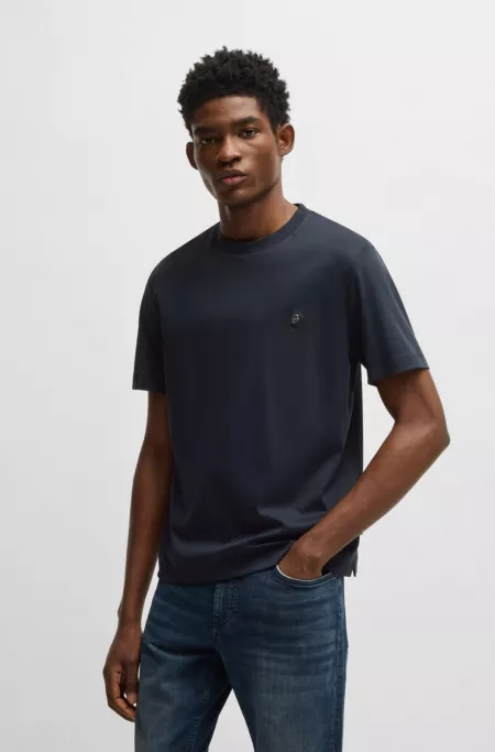 Regular-fit T-shirt in cotton with Double B monogram