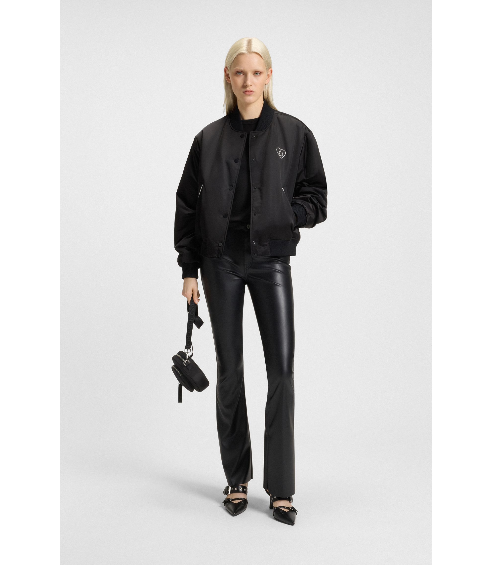 トップス Happy HUGO - コットンジャージー トップス Happy HUGOロゴパッチ - ブラック