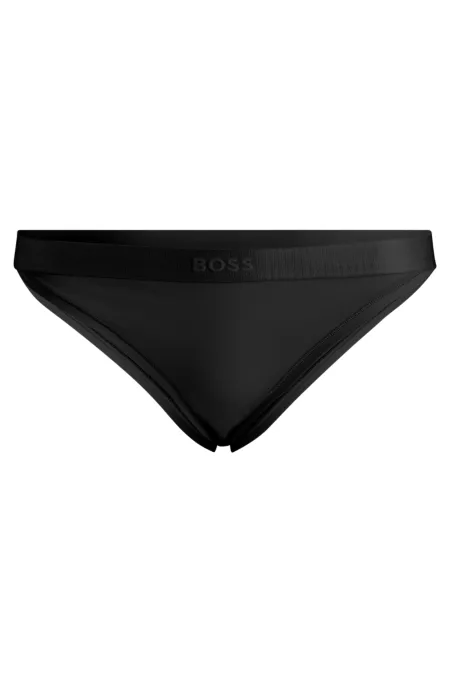Cotton-blend briefs with signature logo waistband